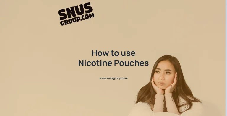 How to use nicotine pouches – Four easy steps