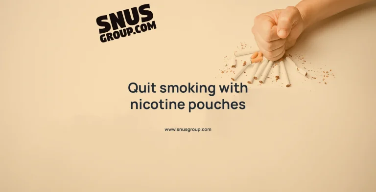 Quit smoking with nicotine pouches